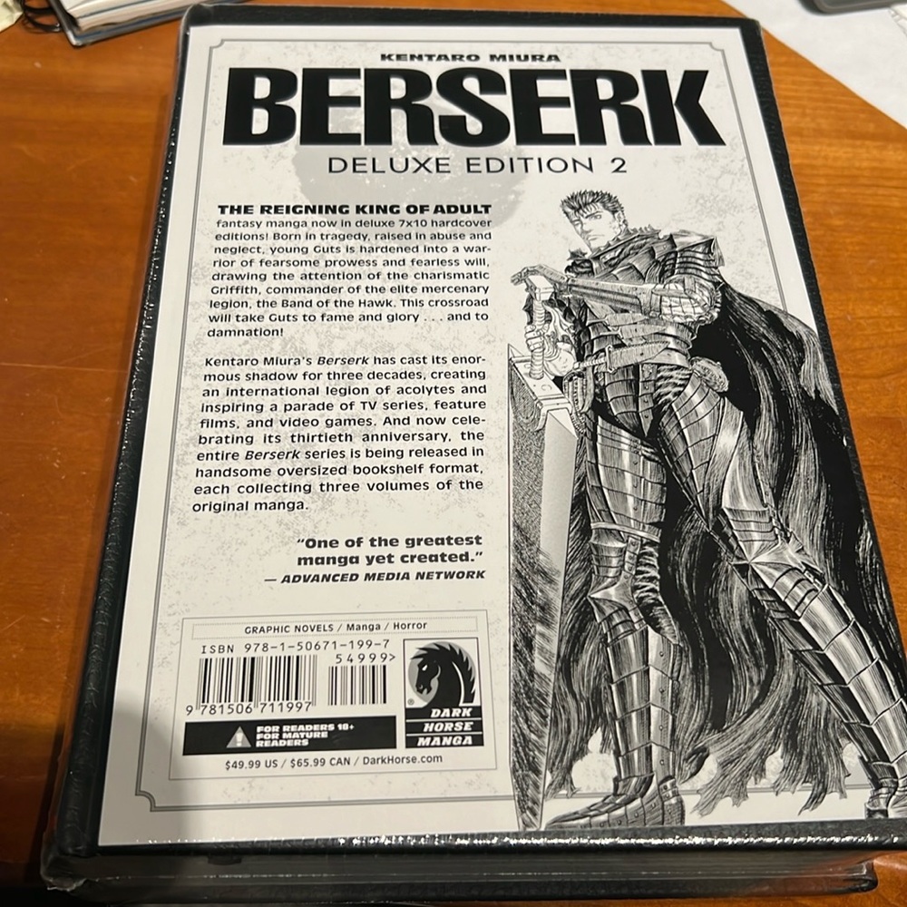 Brand NEW still in plastic BERSERK deluxe edition volume 2